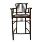 Leather bar stool