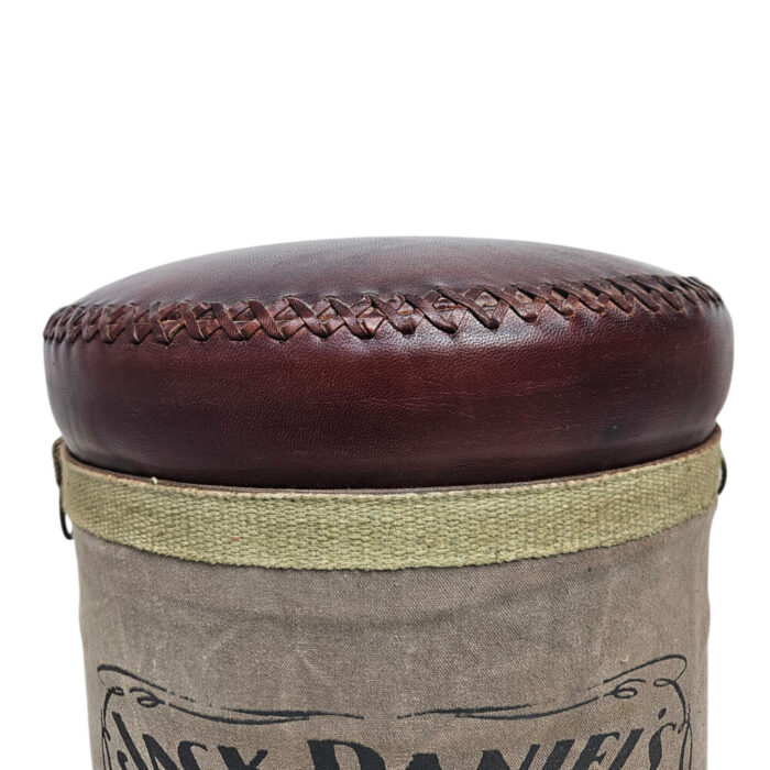 Leather-Jack-Daniels-Stool.jpg Leather Jack Daniels Stool