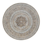 Lotus Round Carved Wall Panel