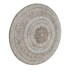 Lotus Round Carved Wall Panel