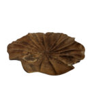 Teak Lotus Decorative Bowl