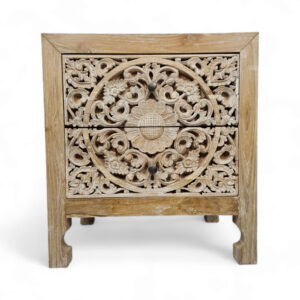 Wooden Madelyn Bedside Pedestal With Drawers
