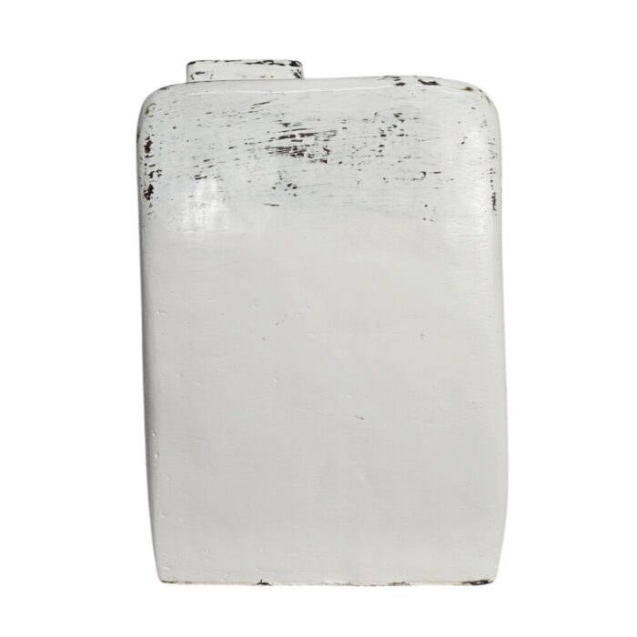 Masami-TallLow-Vase-White.jpg Decorative White Masami Vase Accent