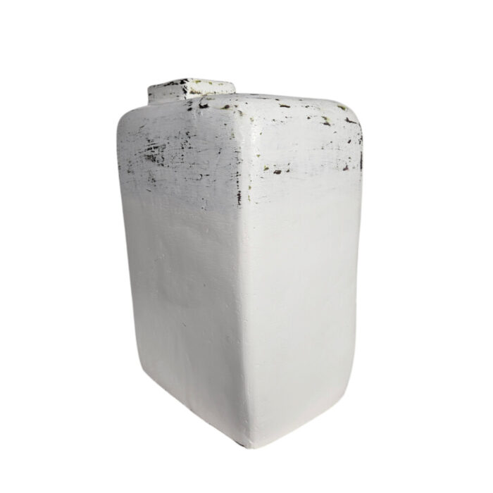 Masami-TallLow-Vase-White-Side.jpg Modern White Masami Vase Decor