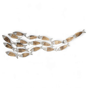 Natural Brown Swimming Fish Wall Hanging