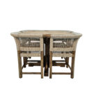 Natural wood grain bar set