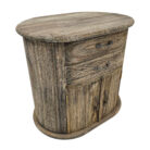 Rounded wood sideboard