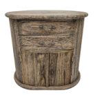 Teak Oval Cabinet
