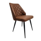 Brown Leather Dining Chair