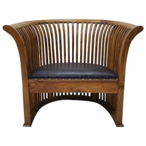 Padi Teak & Leather Chair