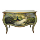 Wooden Peacock Bombay Chest of Drawers