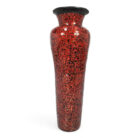 Red mosaic vase