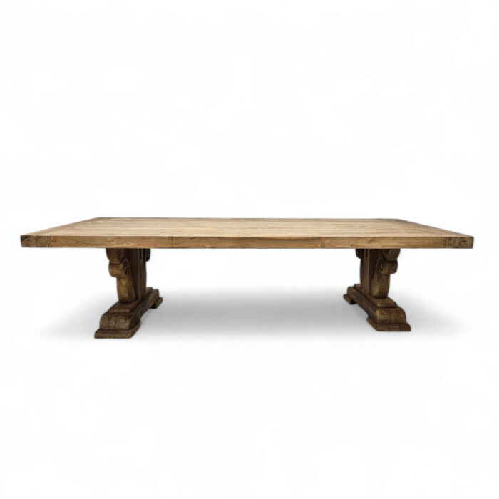 Raylen-Teak-Reclaimed-Dining-Table-Front-0562-Main.jpg Raylen Reclaimed Teak Dining Table