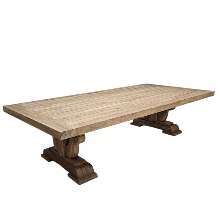 Raylen-Teak-Reclaimed-Dining-Table-Front-0562-Side.jpg Raylen Reclaimed Teak Dining Table