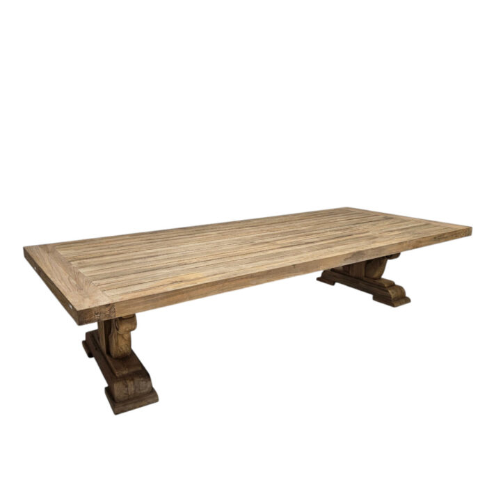Raylen-Teak-Reclaimed-Dining-Table-Front-0564-Side.jpg Raylen Reclaimed Teak Dining Table