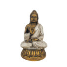 Resin Thai Lotus Buddha Cream And Gold