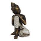 Resin Thai Buddha Cream And Gold