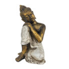 Resin Thai Buddha Cream And Gold