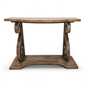 Scroll Leg Console Table