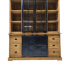 Teak silo display unit