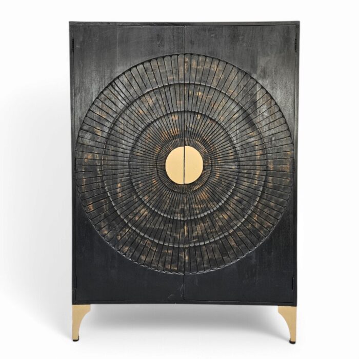 Solar Black And Gold Cabinet Main Solar Black And Gold Cabinet Main