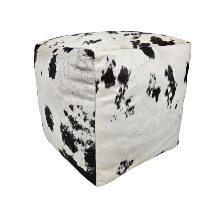 Square-Hide-Black-And-White-Stool-Side.jpg Hide Pouffe