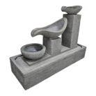 Tear Drop Garden Stone Fountain