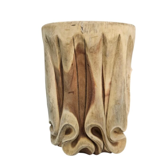 Suar Natural Carved Side TableStool KIZ0105 Side Suar Natural Carved Side TableStool KIZ0105 Side