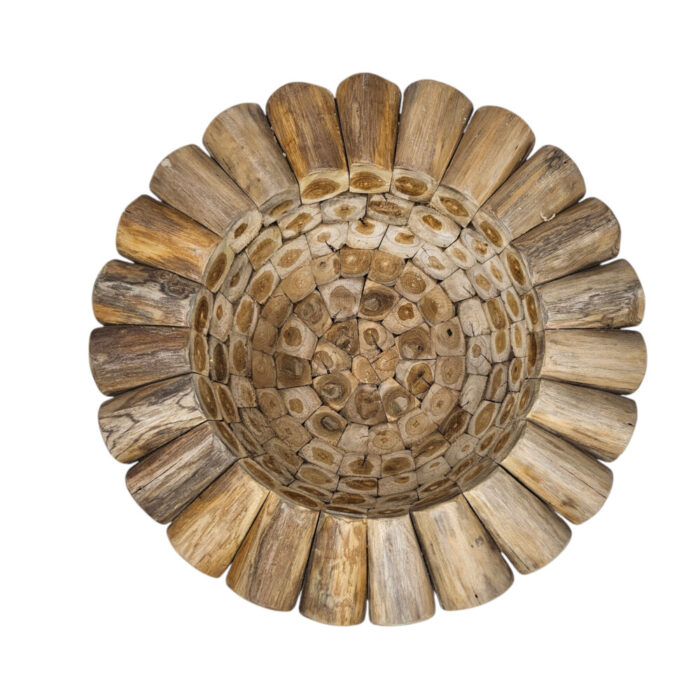 Teak-Coins-Planter-Bowl-Top.jpg Teak Log Planter/Bowl