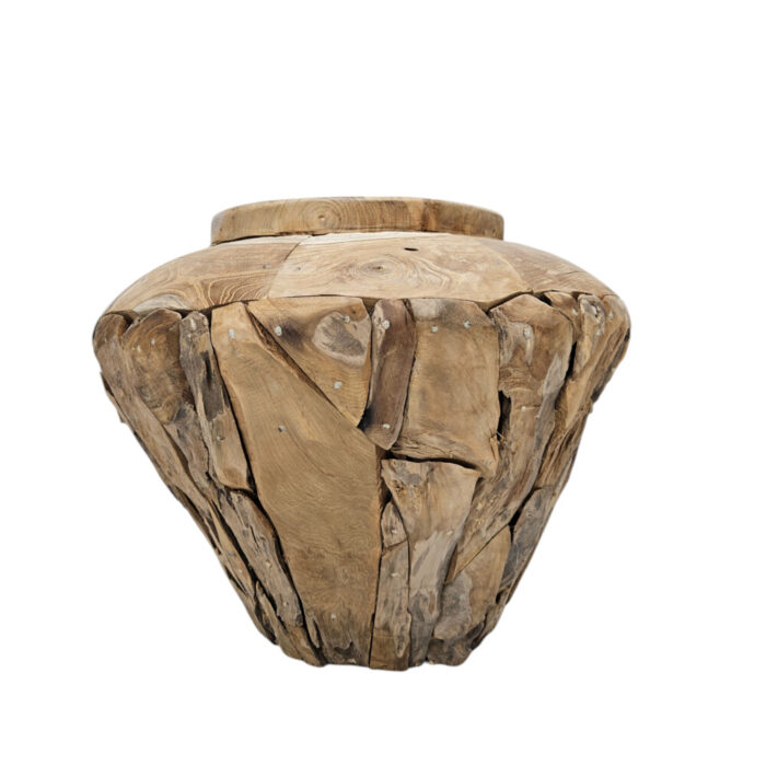 Teak-Erosi-Gentong-Vase-cm.jpg Decorative Burmese Teak Erosi Vase