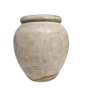 Decorative Burmese Teak Vase