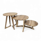 Teak Trio Coffee Table Set