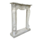 Teak White Washed Fireplace