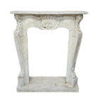 Teak White Washed Fireplace