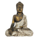 Resin Thai Buddha Gold And Cream