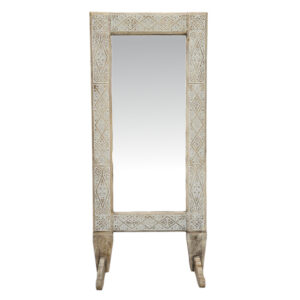 Timor Carved Standing Mirror