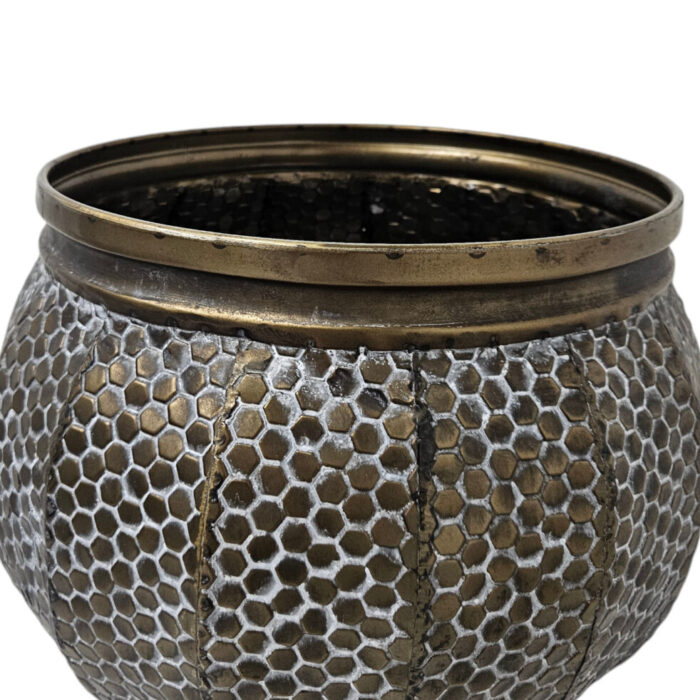 Tri-Leg-Metal-Aged-Pot-Planter-Close-Top.jpg