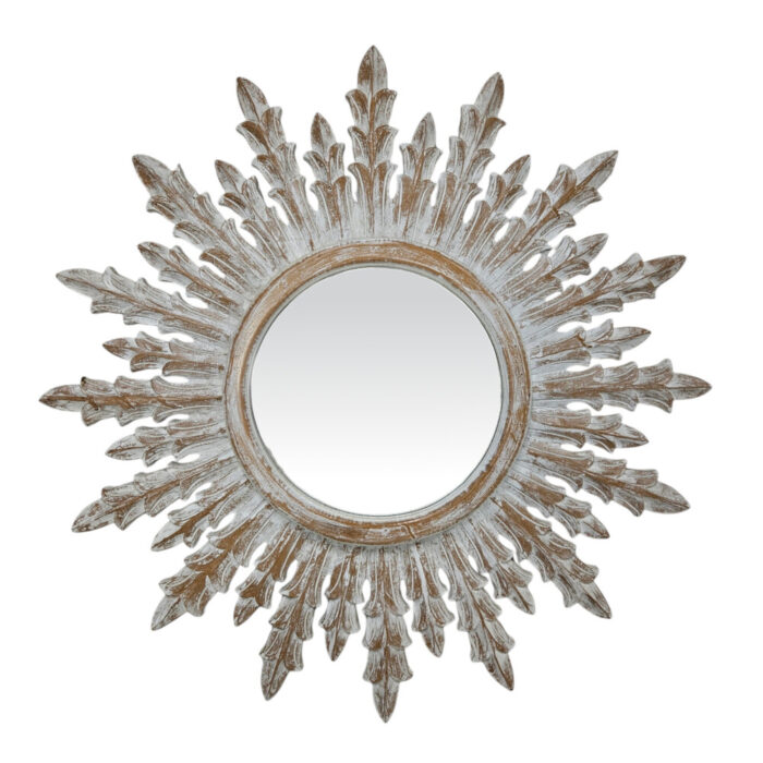 Urbano-WHite-Washed-Mirror-836.jpg Sunburst wall mirror white