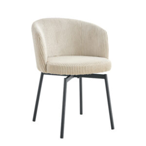 Neutral fabric dining chair
