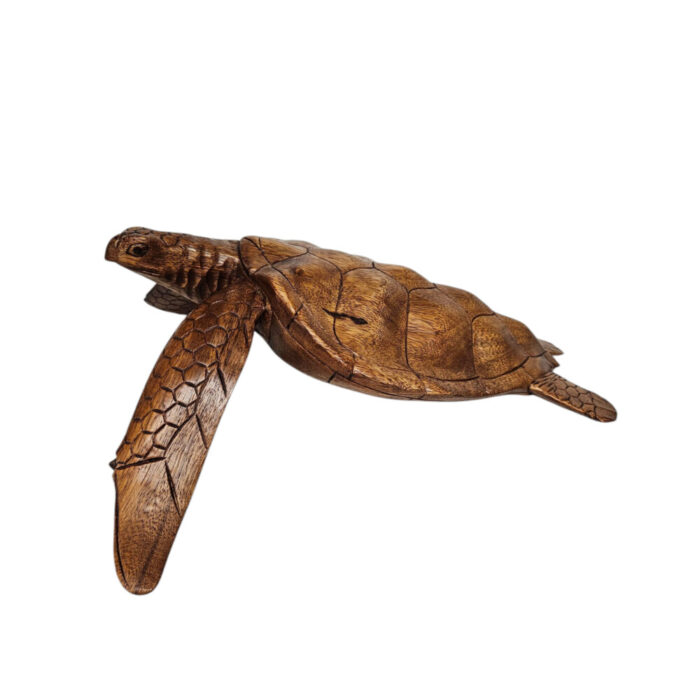 Wooden turtle decor