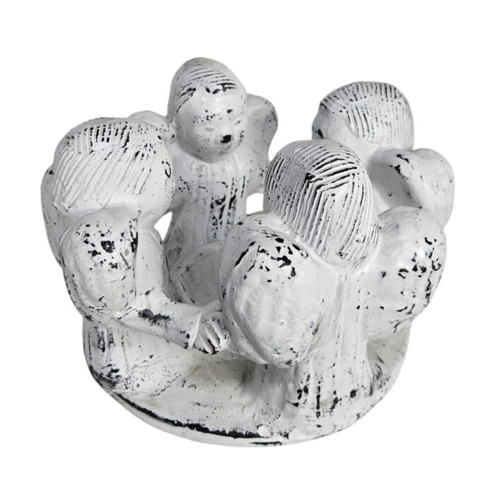White-Angel-Circle-Of-Friends-Side.jpg Circle of Angels Candle Holder White