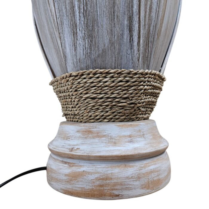 White Wash Coco lamp Bottom White Wash Coco lamp Bottom