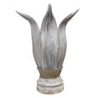White Coco Leaf Table Lamp