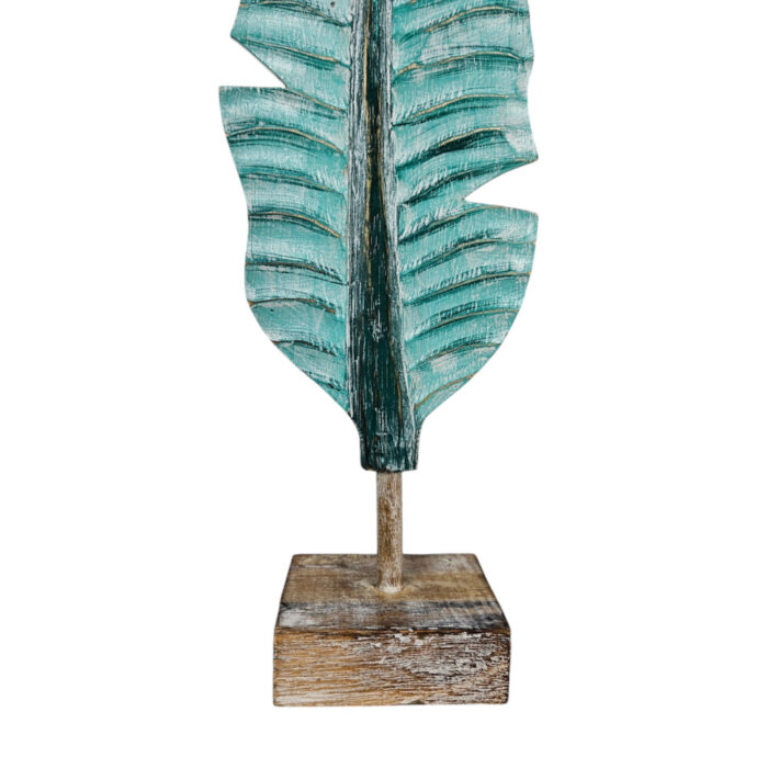 Wooden-Blue-Banana-Leaf-On-Stand-45cm-Close-Bottom.jpg