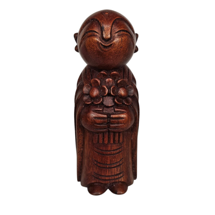 Wooden-Carved-Monk-With-Robe.jpg Carved Monk In Robe Statue