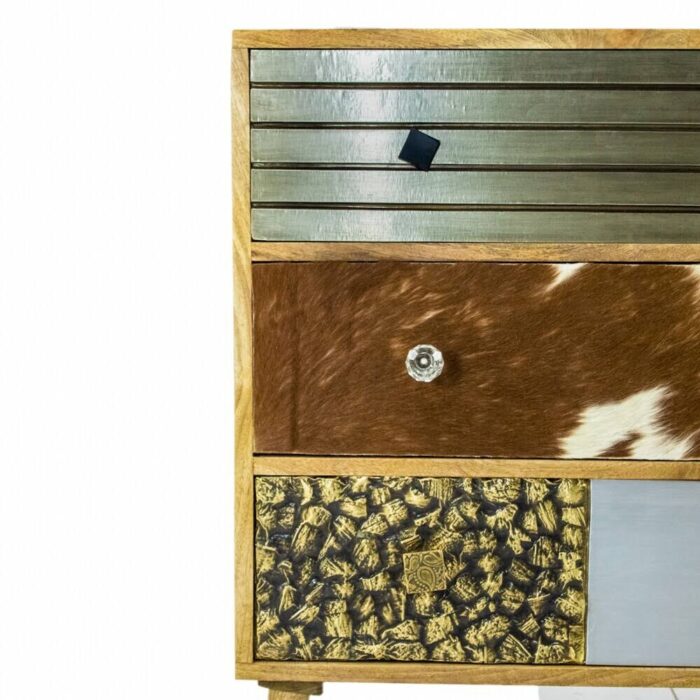 Wooden Metallic Multi Chest Of Drawers3