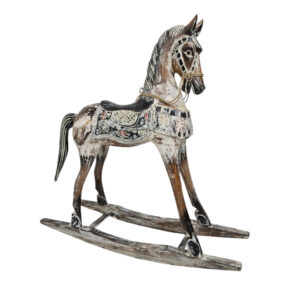 Carved Wooden Rocking Horse