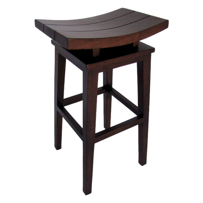 Wooden Anggie Slatt Bar Stool