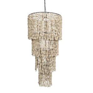 Wooden Beads Ceiling Chandelier