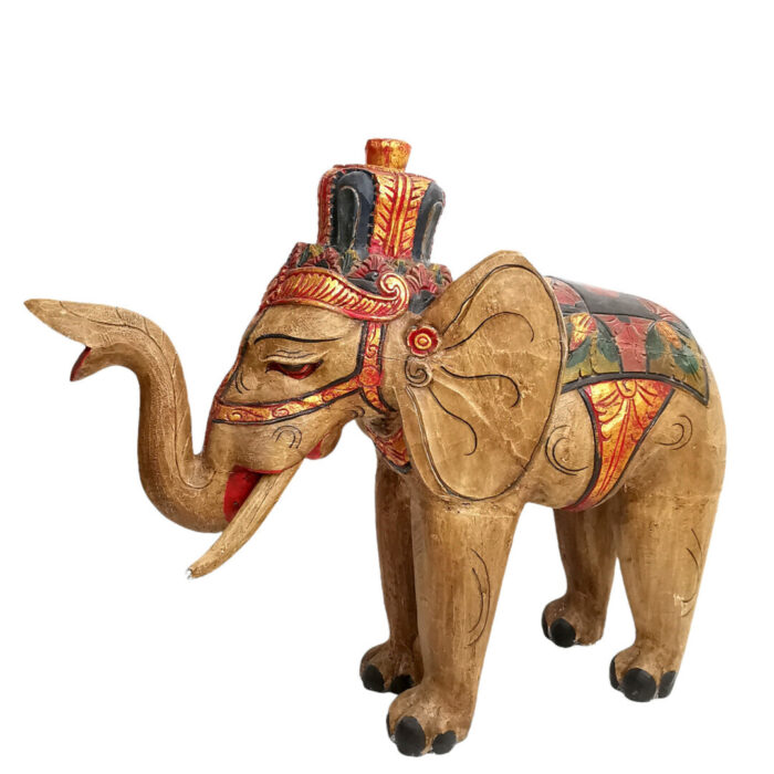 Galen Carved Decorative Elephant Galen Carved Decorative Elephant